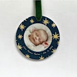 "Personalized Photo Ornament - Star Shine" - Ornaments in white by Holly Whitcomb