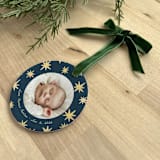 "Personalized Photo Ornament - Star Shine" - Ornaments in white by Holly Whitcomb