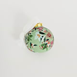 "Green Floral Botanical Ornament" - Ornaments in green by Kate Nelson