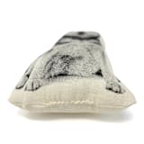 "Silkscreen Siberian Husky Ornament" - Ornaments in beige by Broderpress