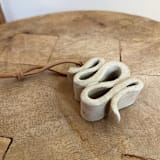 "Ceramic Squiggle Ornment" - Ornaments in white by Sidney Field