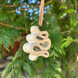 "Ceramic Squiggle Ornment" - Ornaments in white by Sidney Field