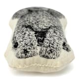 "Silkscreen Poodle Ornament" - Ornaments in beige by Broderpress