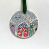 "Personalized Photo Ornament - Your child's artwork" - Ornaments in white by Holly Whitcomb