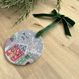 "Personalized Photo Ornament - Your child's artwork" - Ornaments in white by Holly Whitcomb
