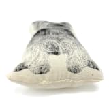 "Silkscreen Yorkshire Terrier Ornament" - Ornaments in beige by Broderpress