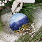 "New Day | 3” ornament | Ceramic" - Ornaments in blue by Weronika Zubek