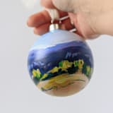 "New Day | 3” ornament | Ceramic" - Ornaments in blue by Weronika Zubek