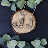 "Personalized Handmade Letter Ornament - Large J" - Ornaments in silver by Courtney Bedi