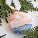 "2" Rose Gold Heavenly Seascape" - Ornaments in pink by Kristen Laczi