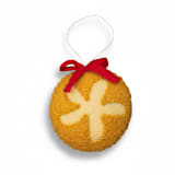 "Felt Sourdough" - Ornaments in beige by Global Goods Partners