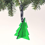 "3D Christmas Tree Ornament" - Ornaments in green by Em and Me Studio