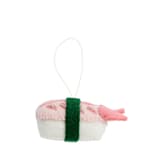 "Felt Sushi Ornaments-Shrimp" - Ornaments in white by Global Goods Partners