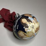 "Painted Christmas Ornament Family of 6" - Ornaments in blue by Hannah Laine Creates