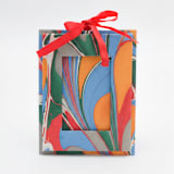 "Mini Hand-Marbled Picture Frame Ornament | Marais" - Ornaments in multicolor by Inner Child