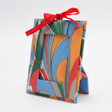 "Mini Hand-Marbled Picture Frame Ornament | Marais" - Ornaments in multicolor by Inner Child