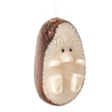 "Mini Tagua Ivory Hedgehog Ornament" - Ornaments in beige by Aahlada Chennupati