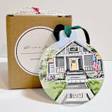 "Custom Personalized Home Illustration Ceramic Ornament" - Ornaments in multicolorassorted-colors by AlisonJerry