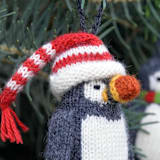 "Puffin Ornaments, set of 3" - Ornaments in multicolor by Melange Collection