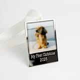 "2026 Custom Photo Ornament My First Christmas" - Ornaments in silver by Kimbra Designs