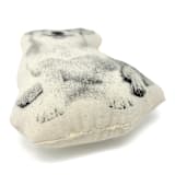 "Silkscreen Corgi Ornament" - Ornaments in beige by Broderpress