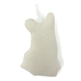 "Silkscreen Corgi Ornament" - Ornaments in beige by Broderpress