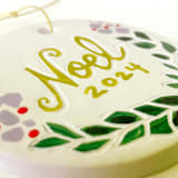 "Winter Floral with Name or Initials." - Ornaments in multicolor by Sarah Fitzgerald