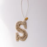 "Personalized Handmade Letter Ornament - Small S" - Ornaments in silver by Courtney Bedi