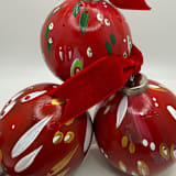 "Santa's Tree" - Ornaments in red by Melissa Stone Mangham