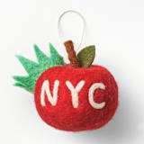 "Felt "Big Apple" Ornament" - Ornaments in red by Global Goods Partners
