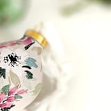 "Taupe Floral Botanical Ornament" - Ornaments in brown by Kate Nelson