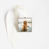 "Custom Square Ornament Silver" - Ornaments in silver by Kimbra Mooers