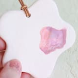 "Abstract Blob Mini Wall Hanging/Ornament" - Ornaments in pink by Quiet Clementine