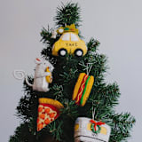 "Felt Subway Ornament" - Ornaments in gray by Global Goods Partners