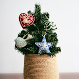 "Snowflake Embroidered Holiday Ornament" - Ornaments in purple by Global Goods Partners