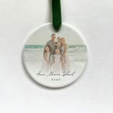 "Personalized Vacation Photo Ornament" - Ornaments in white by Holly Whitcomb