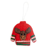 "Cozy Winter Ornaments-Red Sweater" - Ornaments in red by Global Goods Partners