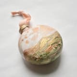 "4" Heavenly Sunset Mountain Ornament - Rose Gold" - Ornaments in gold by Kristen Laczi