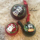 "Extra Large Hand-painted Pet Ornament" - Ornaments in multicolorassorted-colors by Ashley Myers