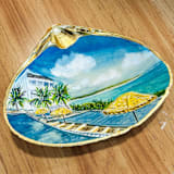 "Custom House Portrait Seashell Ornament" - Ornaments in multicolor by Laura Kinsella