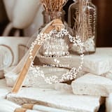 "Personalized Acrylic Have Yourself A Married Little Christmas Ornament, Set of 1" - Ornaments in white by Iveta Abolina