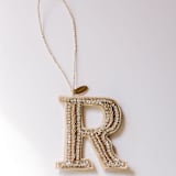 "Personalized Handmade Letter Ornament - Large R" - Ornaments in silver by Courtney Bedi