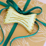 "Pasta Noodle Christmas Ornament" - Ornaments in yellow by Jollity and Co