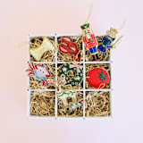 "Pasta Noodle Christmas Ornament" - Ornaments in yellow by Jollity and Co