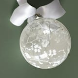 "Personalized Lace Ornament" - Ornaments in white by Arohika Verma