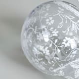 "Personalized Lace Ornament" - Ornaments in white by Arohika Verma