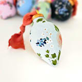 "Sky Blue Floral Ornament" - Ornaments in blue by Kate Nelson