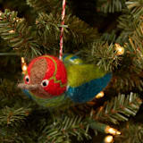 "Felt Annas Hummingbird Ornament" - Ornaments in green by Aahlada Chennupati