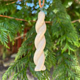 "Ceramic Twist Ornament" - Ornaments in white by Sidney Field