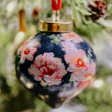 "Hand Painted Floral ornament" - Ornaments in multicolor by Arohika Verma
